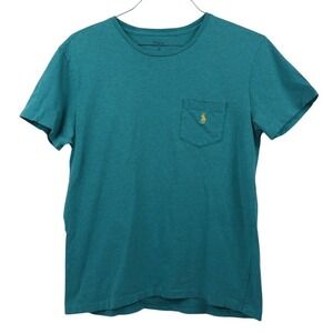 Polo Ralph Lauren Men's MED Heathered Green Pocket Cotton T-Shirt Skater Indie